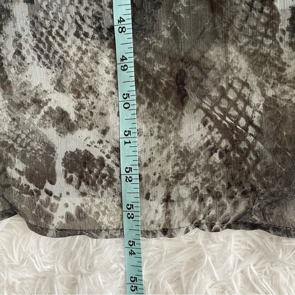 Anthropologie Chaudry Womens Maxi Dress Size Small Snake Print Sleeveless Lined - Picture 8 of 10